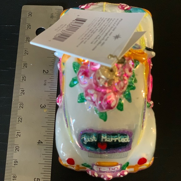 Christopher Radko “Bridal Bug” Just Married VW Beetle Ornament. NWT - Picture 8 of 8